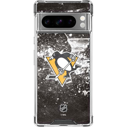 NHL Pittsburgh Penguins Frozen Google Pixel 8 Pro Clear Case